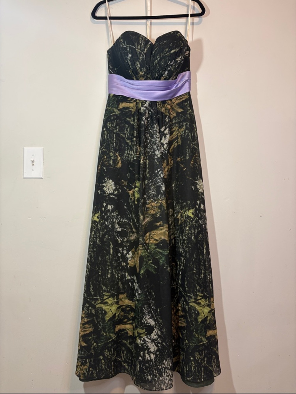 Christina Wu Celebrations Camo Camoflauge All Over Print Prom Dress Formal Gown